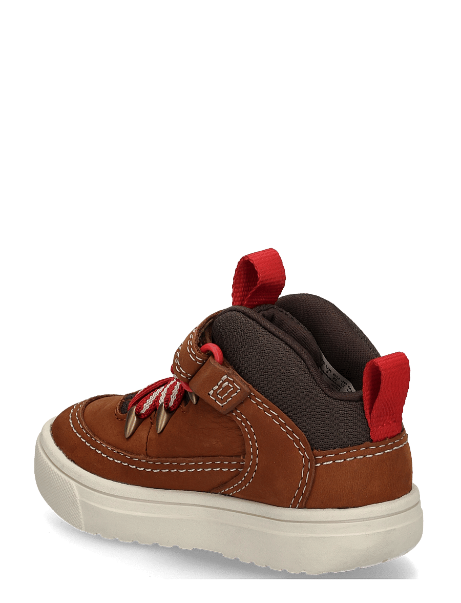 Timberland - MID HOOK & LOOP SNEAKER - hoher schnitt - rust nb w dkbrn - 1