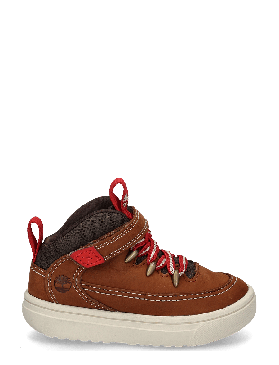 Timberland - MID HOOK & LOOP SNEAKER - hoher schnitt - rust nb w dkbrn - 2