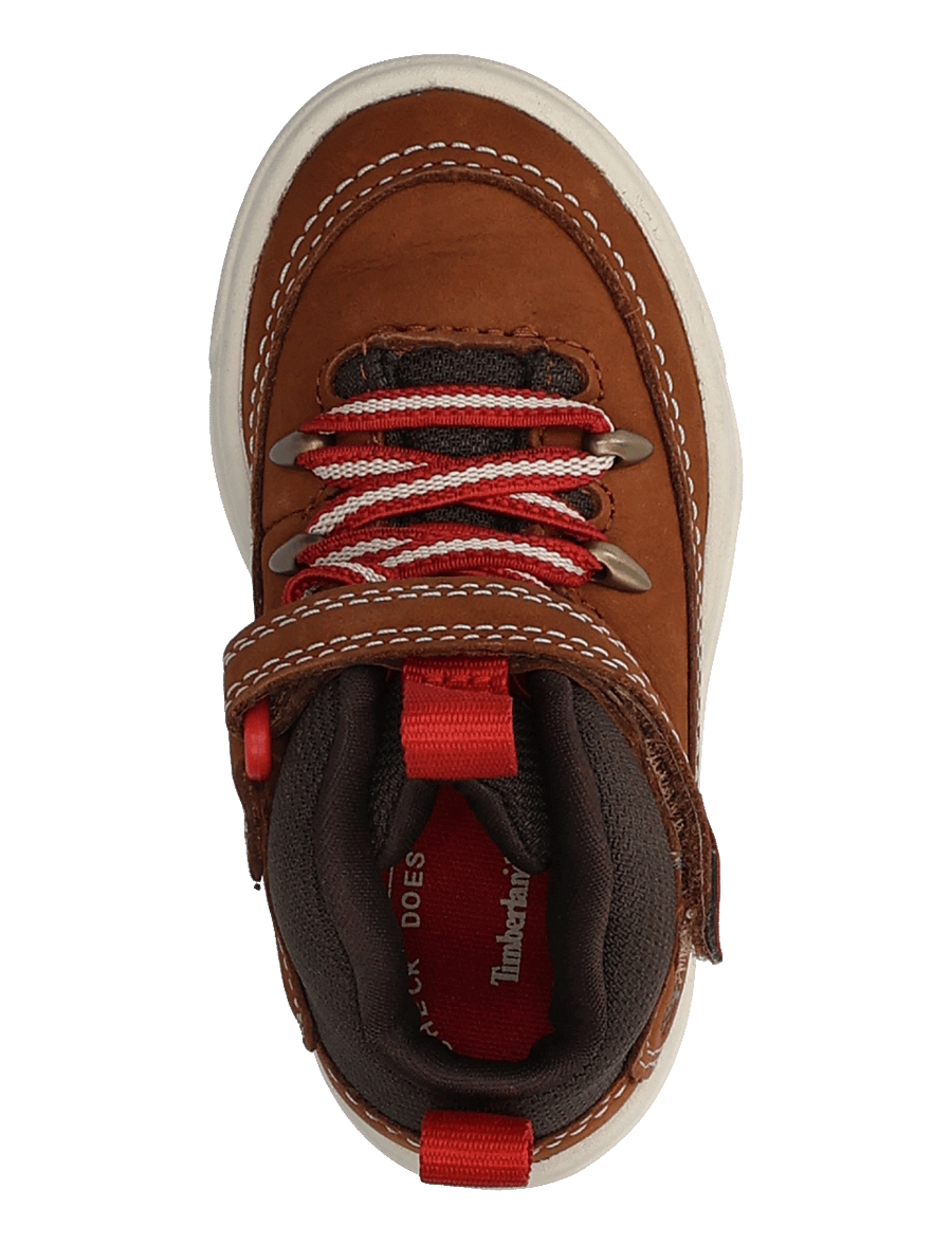 Timberland - MID HOOK & LOOP SNEAKER - hoher schnitt - rust nb w dkbrn - 3