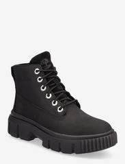 Greyfield MID LACE UP BOOT BLACK - BLACK