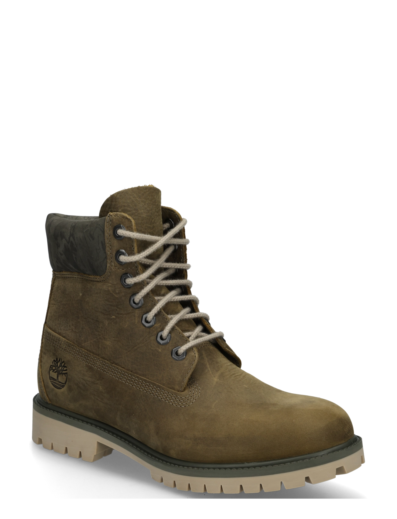 Timberland 6 INCH LACE UP WATERPROOF BOOT - Vis alt - DKGRNNBK W CAMO / khaki/green