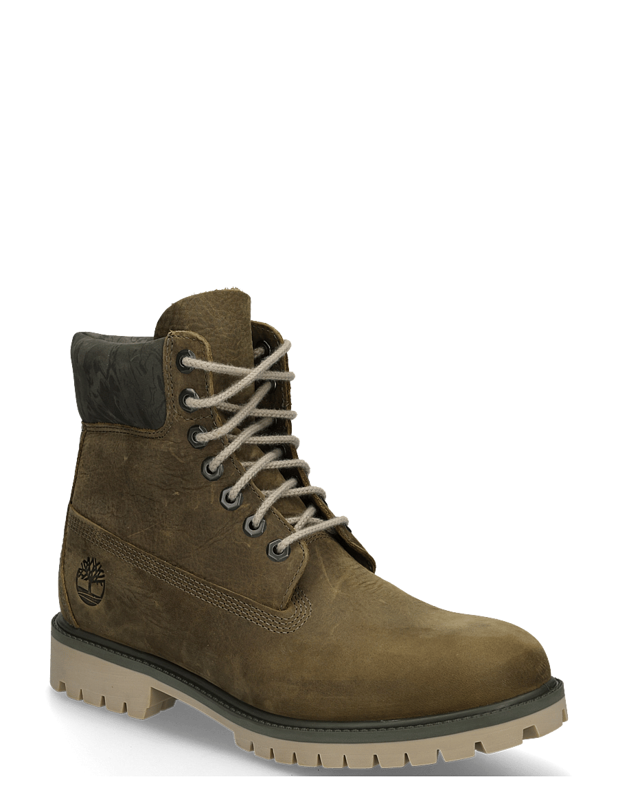 Timberland - 6 INCH LACE UP WATERPROOF BOOT - støvler med snøre - dkgrnnbk w camo - 0