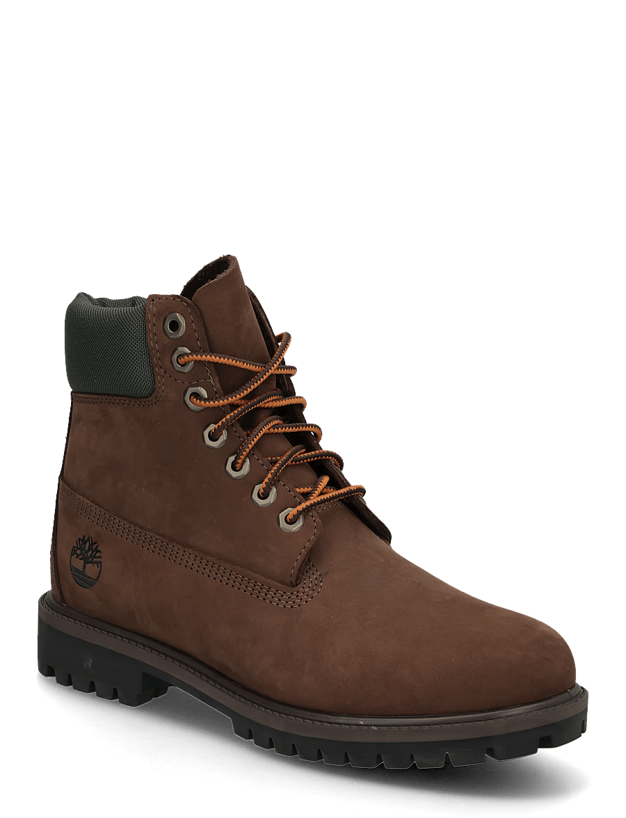 Timberland - 6 INCH LACE UP WATERPROOF BOOT - desert boots - dkbrownnbkwgold - 0