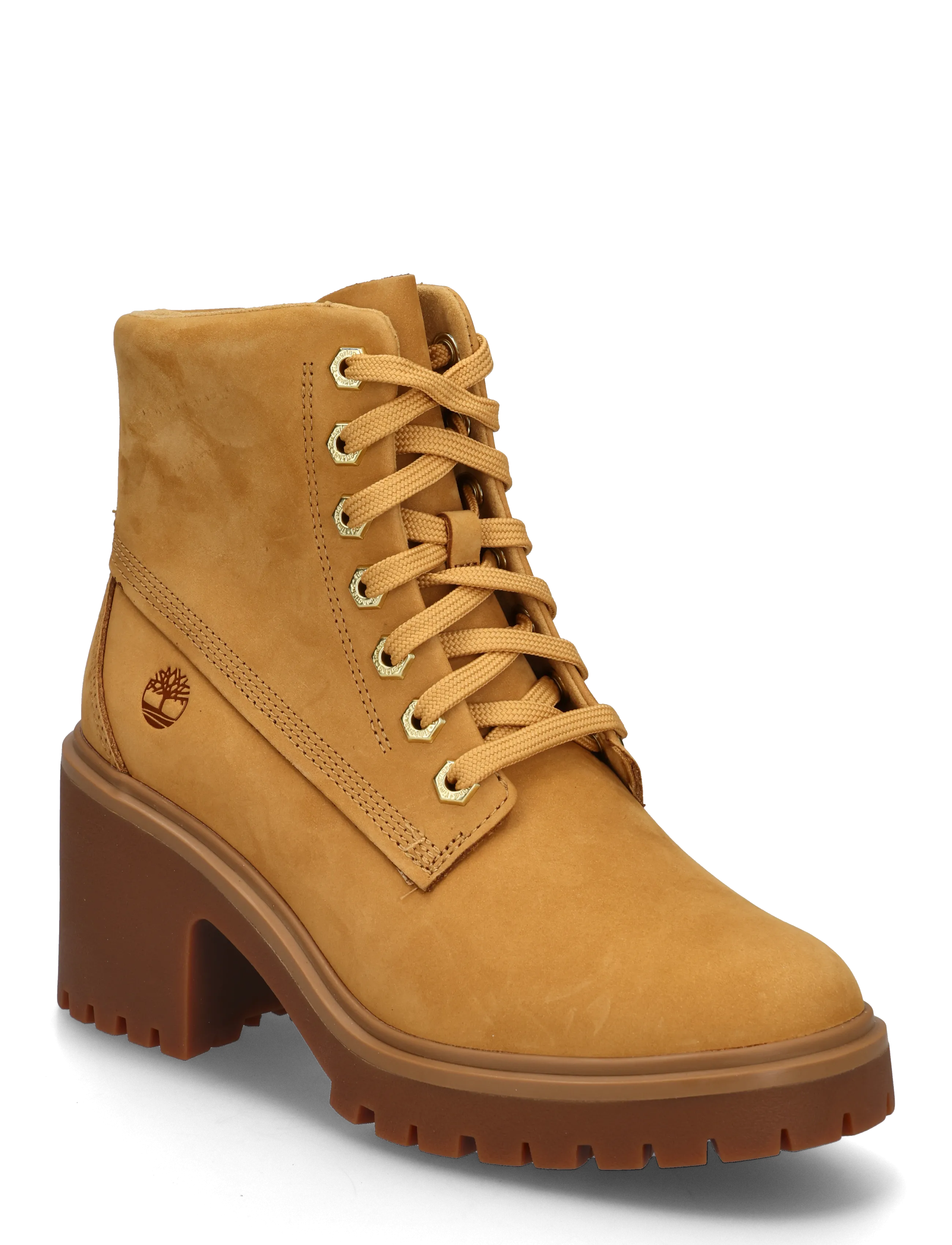 Timberland MID LACE UP BOOT - Stiefel - WHEAT NUBUCK / brown
