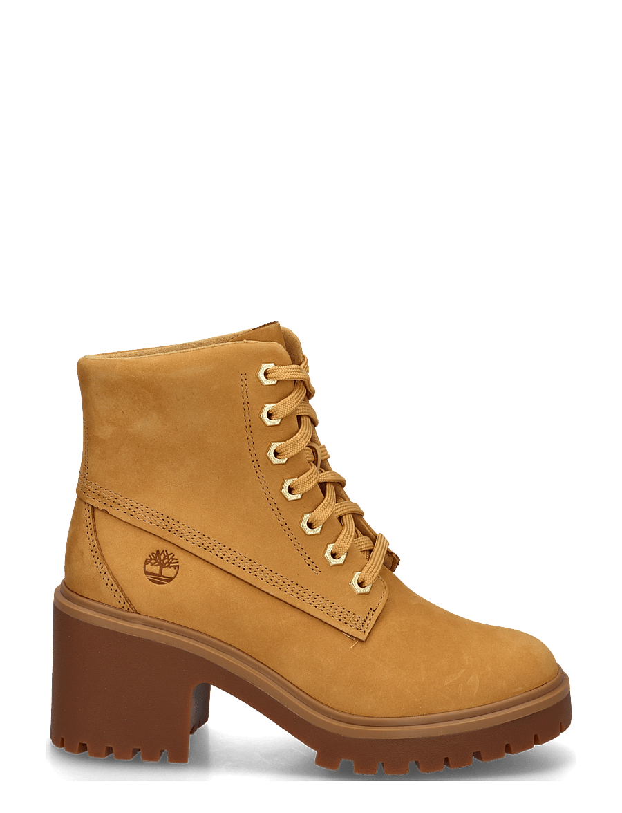 Timberland - MID LACE UP BOOT - paeltega saapad - wheat nubuck - 2