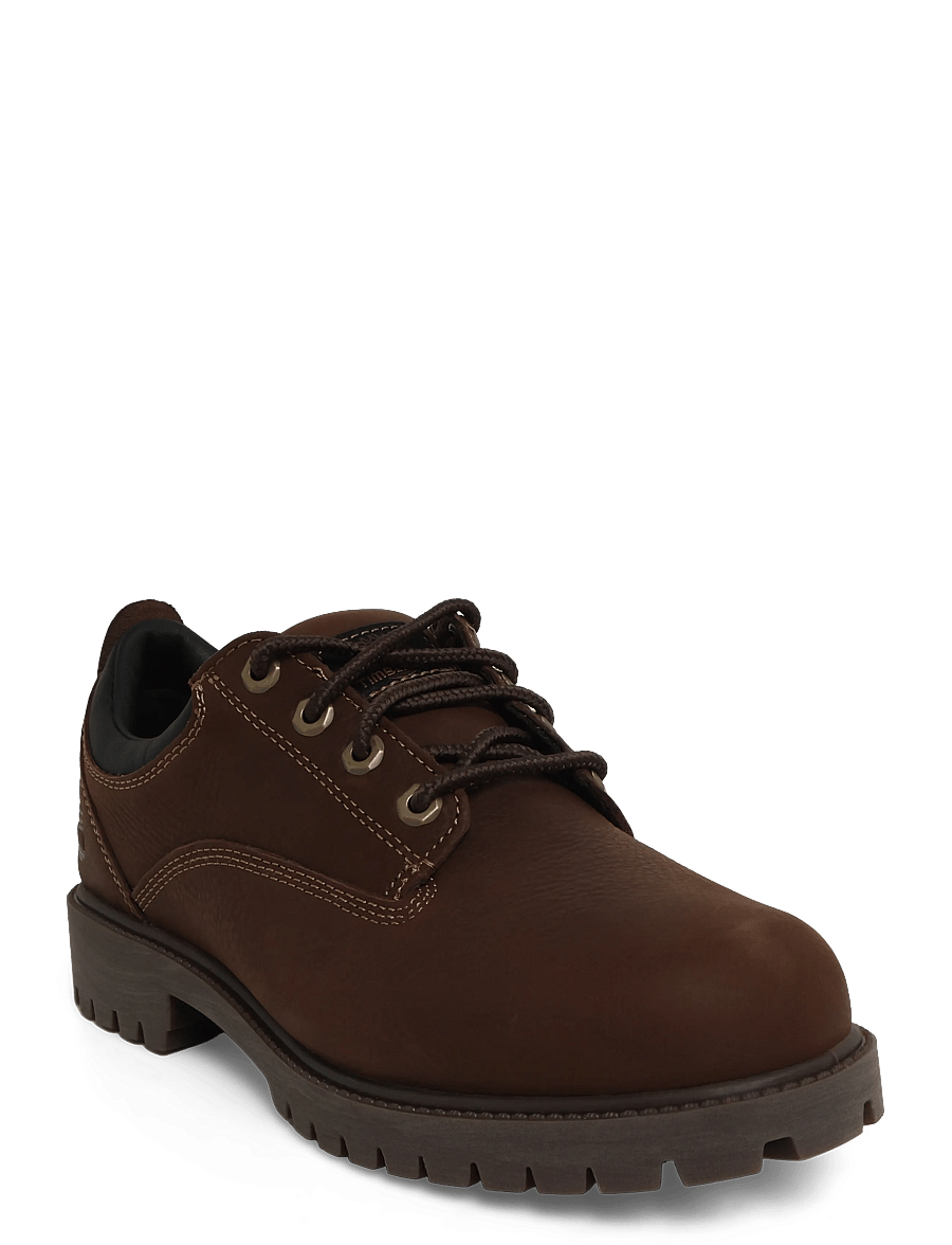 Timberland - LACE UP SHOE - schnürstiefel - dk brn f grain - 0