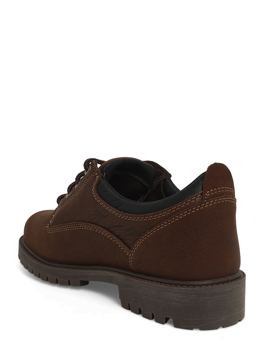 Timberland - LACE UP SHOE - schnürstiefel - dk brn f grain - 1