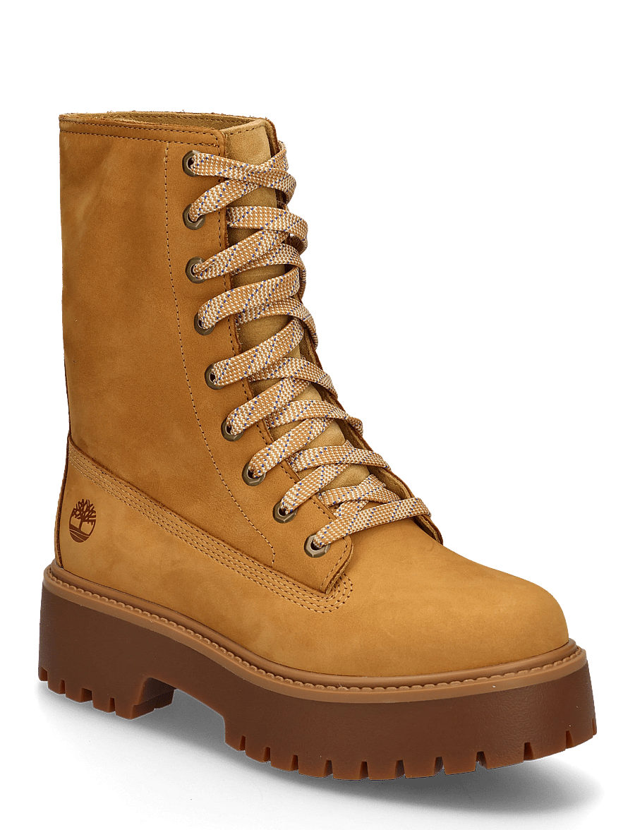 Timberland - MID LACE UP BOOT - paeltega saapad - wheat nubuck - 0