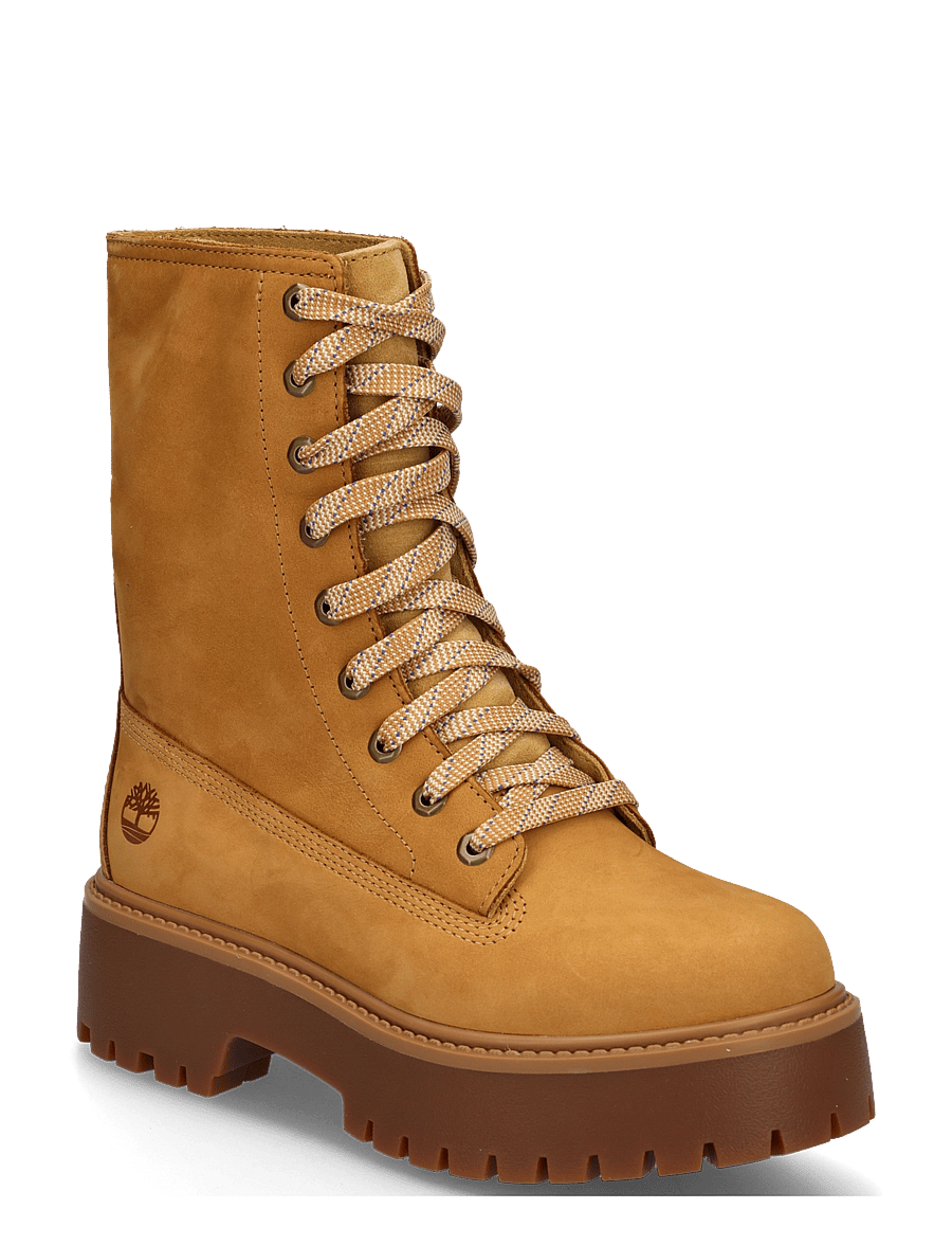 Timberland - MID LACE UP BOOT - paeltega saapad - wheat nubuck - 0