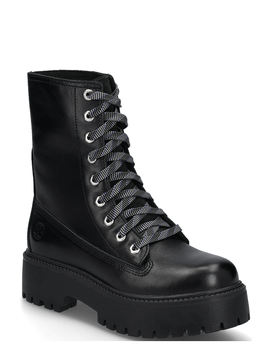 Timberland - MID LACE UP BOOT - paeltega saapad - blk full grain - 0