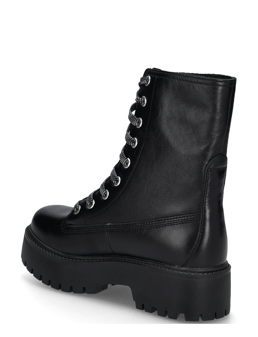 Timberland - MID LACE UP BOOT - paeltega saapad - blk full grain - 1