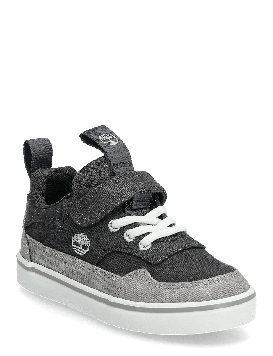 Timberland - STONE JUMP LOW HOOK & LOOP SNEAKER DARK GREY CANVAS - hoher schnitt - dark grey - 0