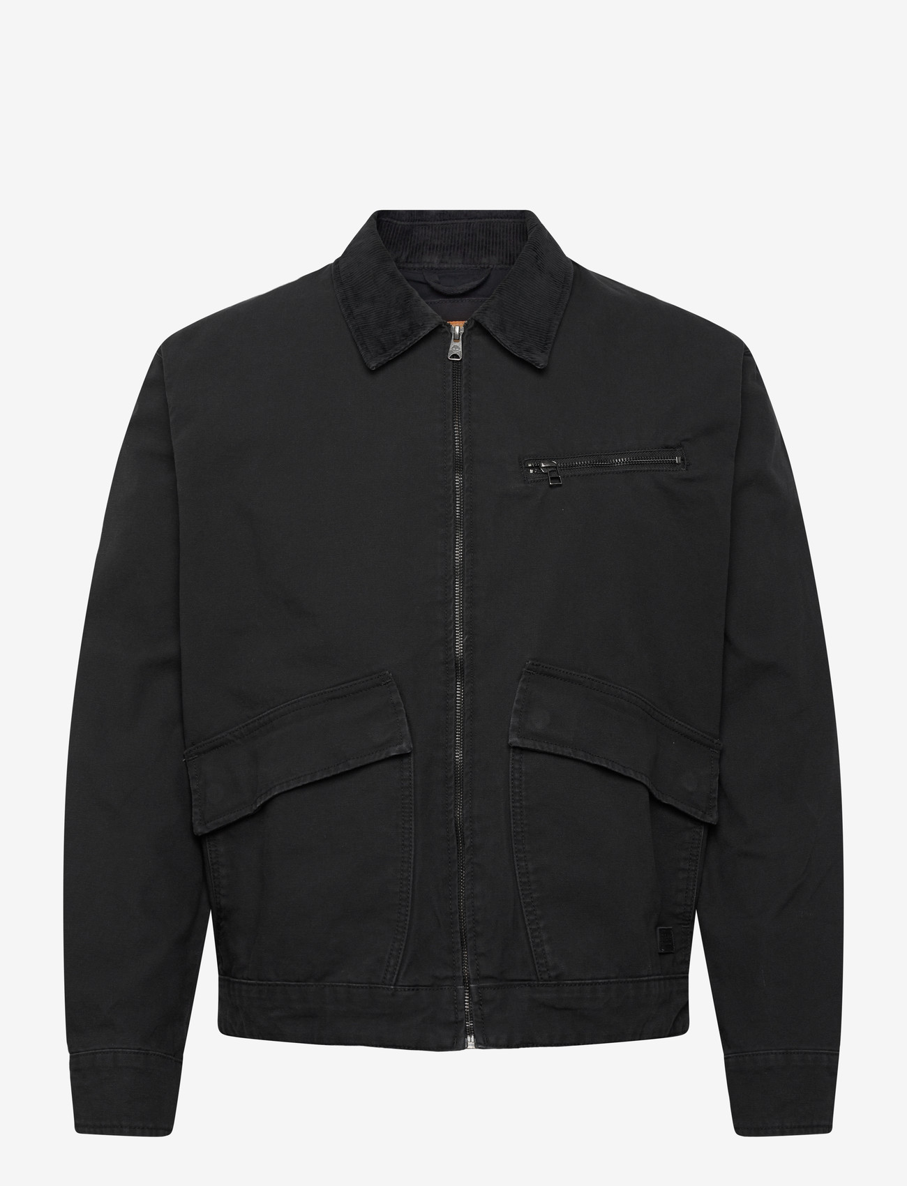 Timberland - Strafford Washed Canvas Jacket BLACK - pavasarinės striukės - black - 0