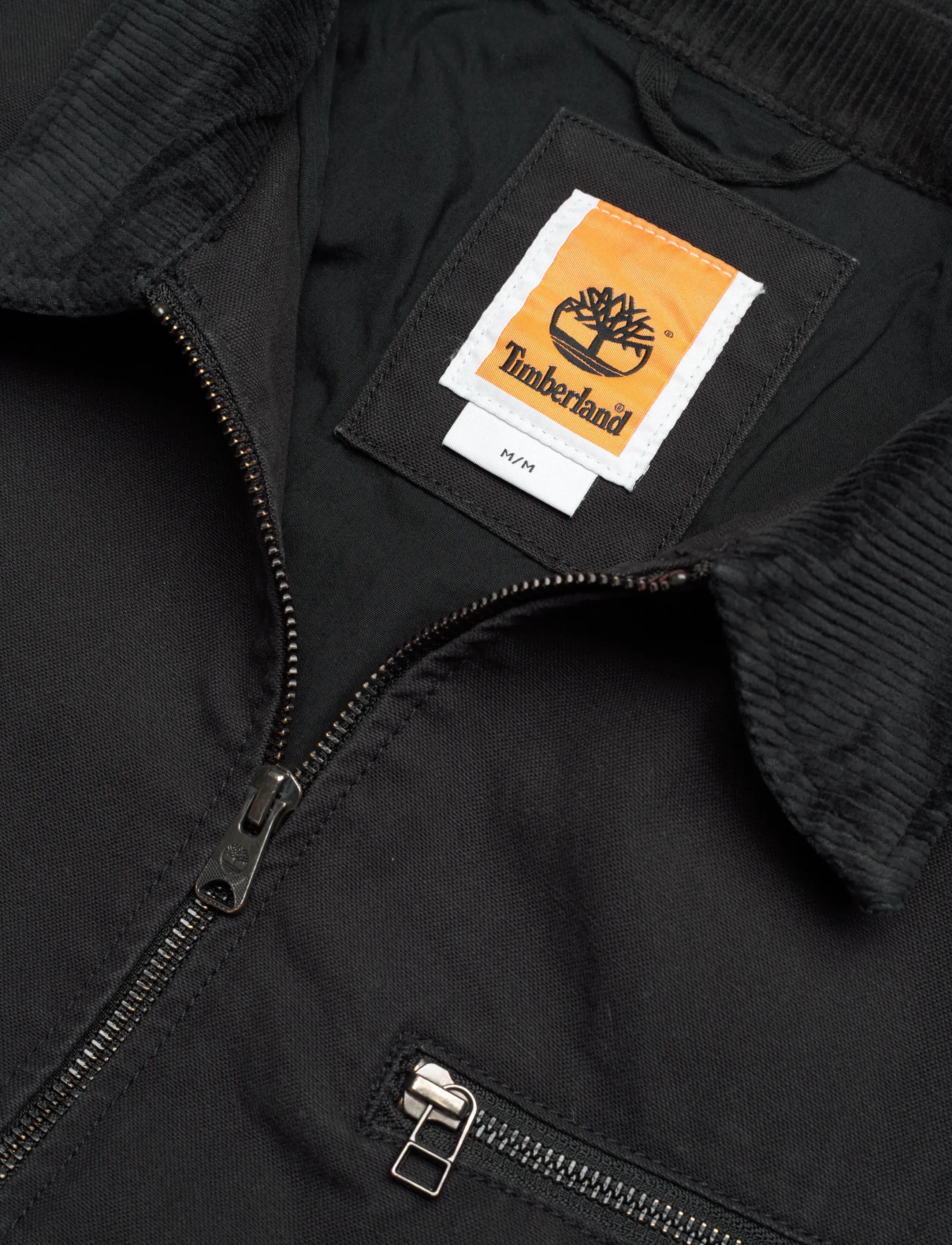 Timberland - Strafford Washed Canvas Jacket BLACK - spring jackets - black - 2