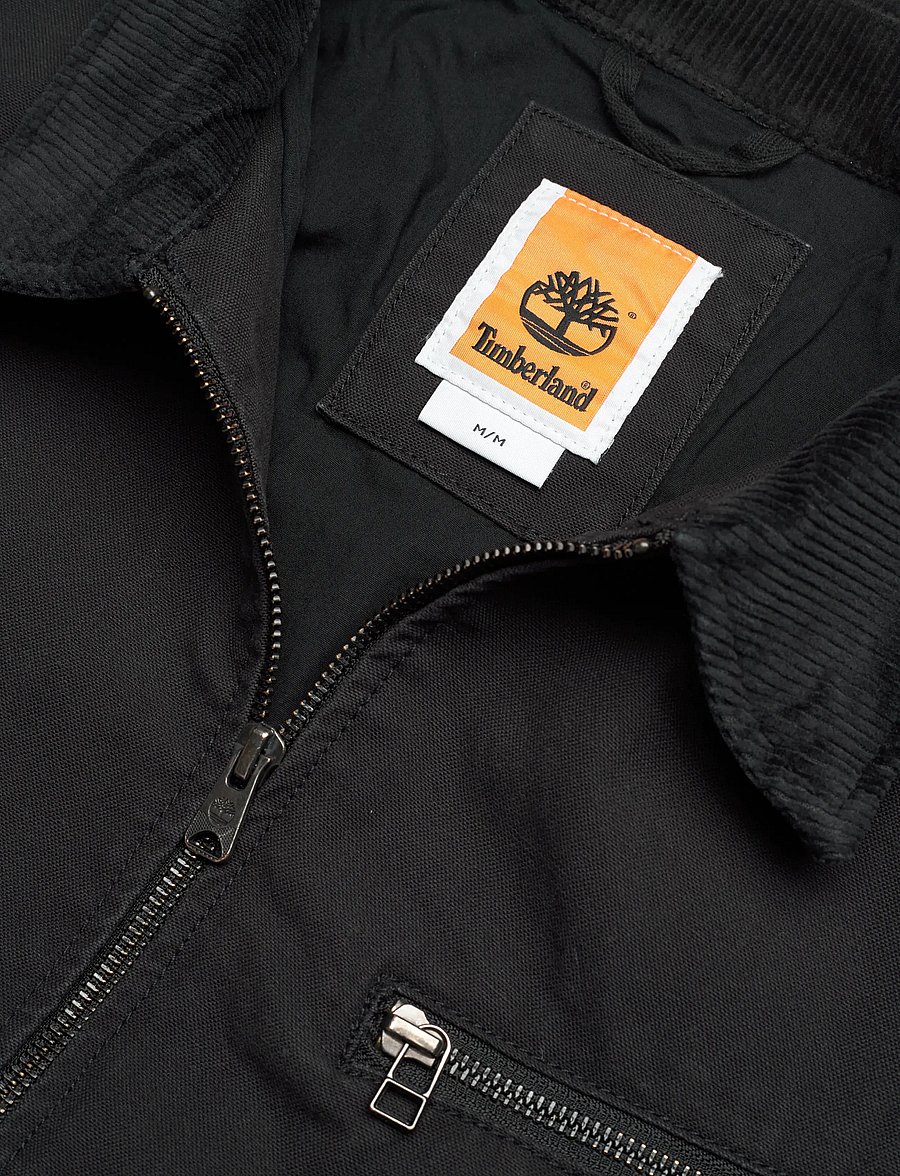 Timberland - Strafford Washed Canvas Jacket BLACK - herbstjacken - black - 4