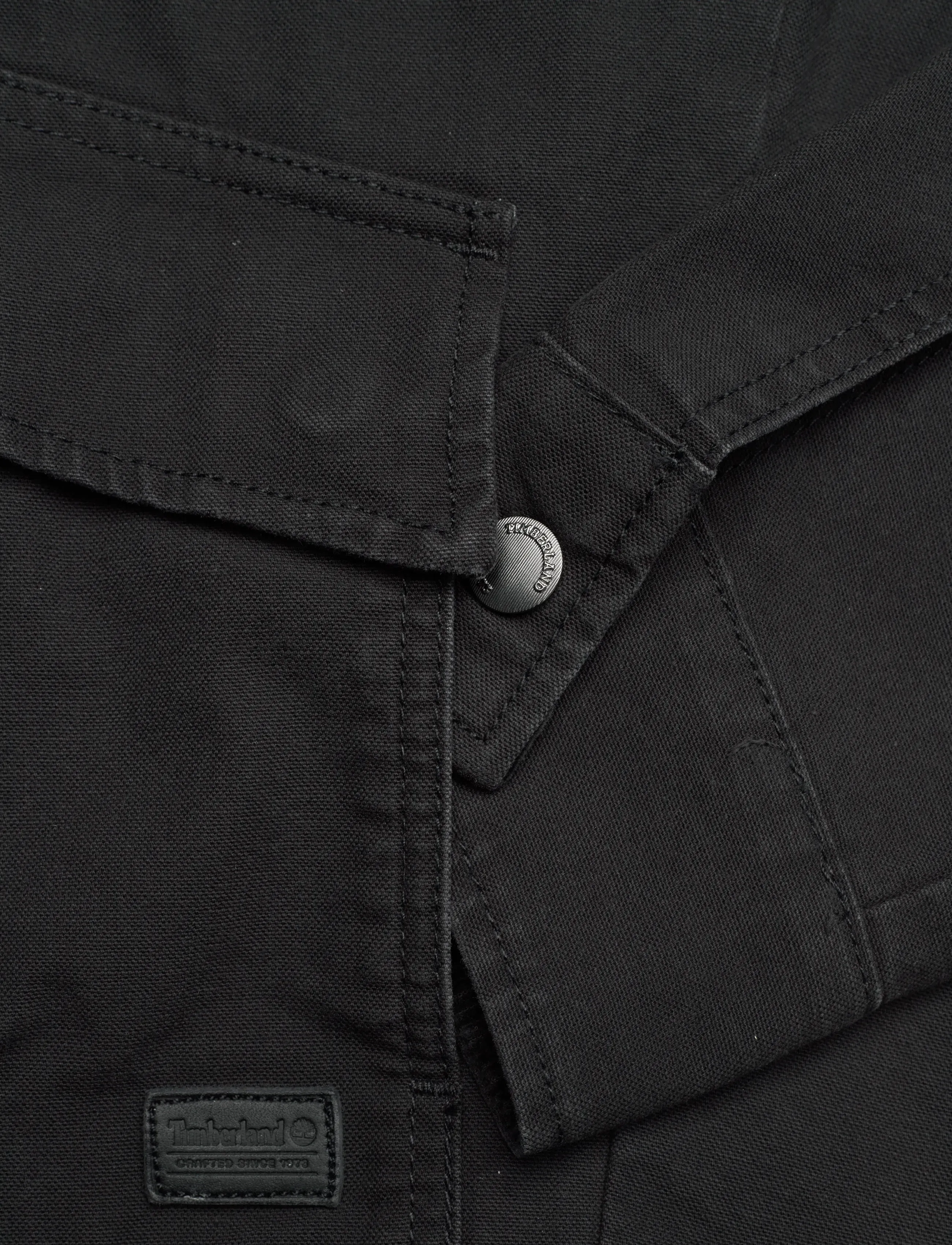 Timberland - Strafford Washed Canvas Jacket BLACK - spring jackets - black - 3