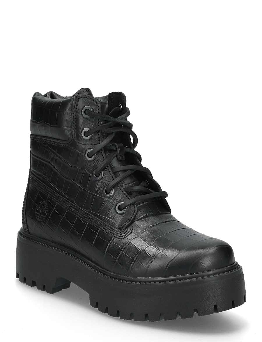 Timberland - 6 INCH LACE UP BOOT - snørestøvler - blk full grain - 0