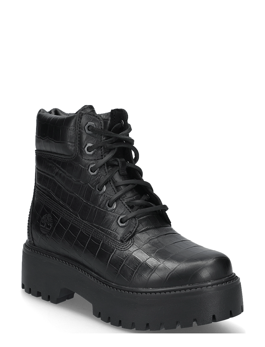Timberland - 6 INCH LACE UP BOOT - geschnürte stiefel - blk full grain - 0
