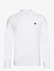 Timberland - LS Pique Polo Slim - polo marškinėliai ilgomis rankovėmis - white - 0