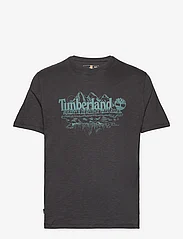 Timberland - Short Sleeve Graphic Slub Tee BLACK - laveste priser - black - 0