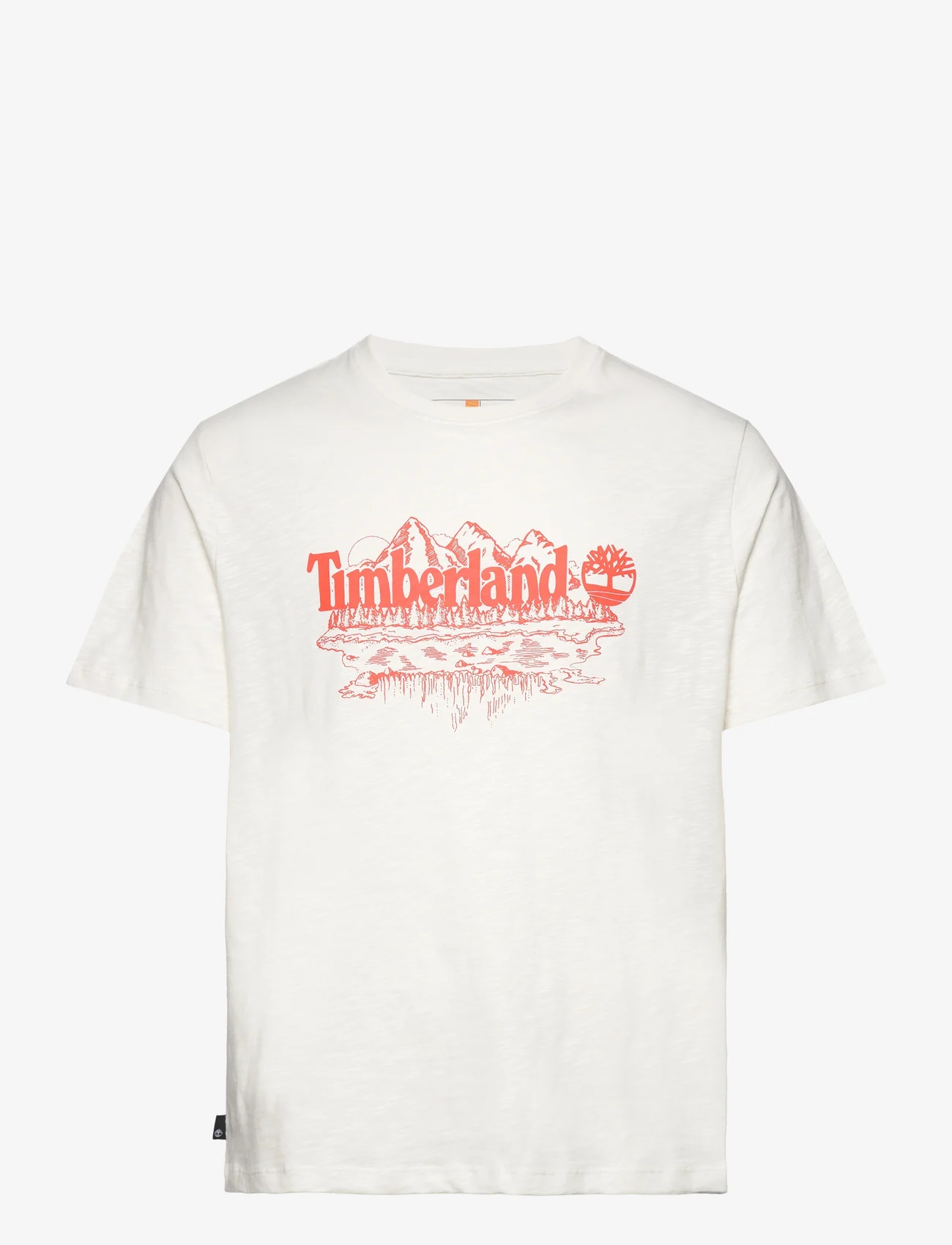 Timberland - Short Sleeve Graphic Slub Tee VINTAGE WHITE - short-sleeved t-shirts - vintage white - 0