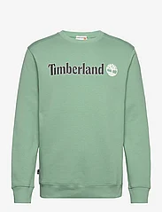 Timberland - KENNEBEC RIVER Linear Logo Crew Neck Sweatshirt GRANITE GREEN - dressipluusid - granite green - 0