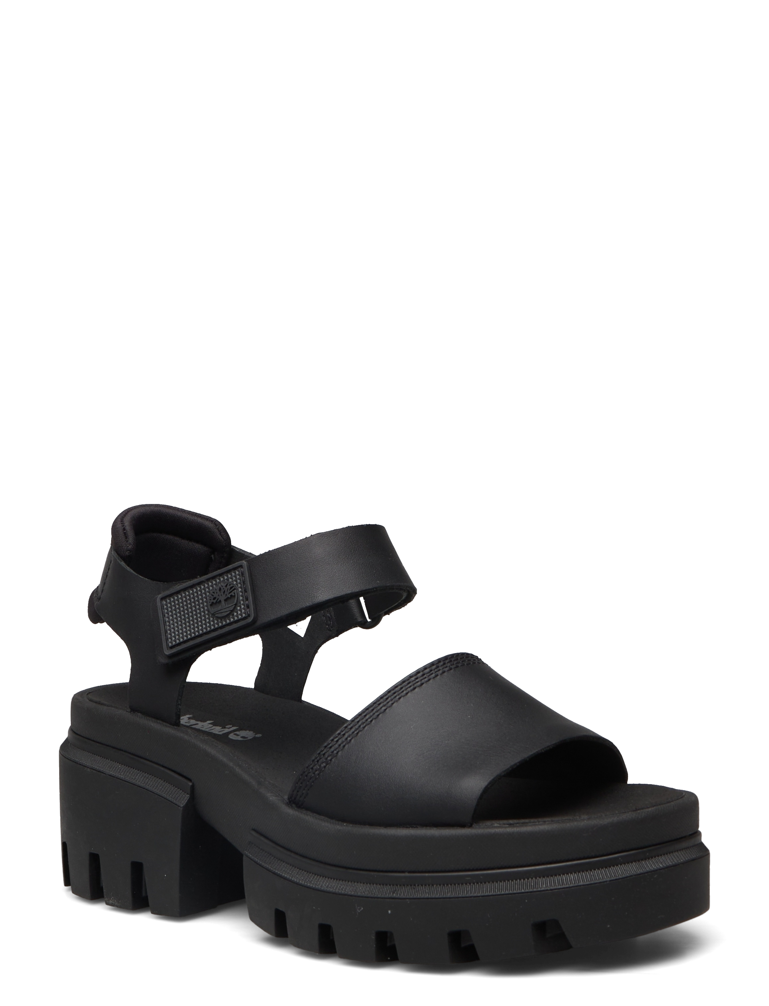 Timberland Everleigh Backstrap Sandal Black, 41, Heels, Schwarz - Heeled Sandals, Frauen