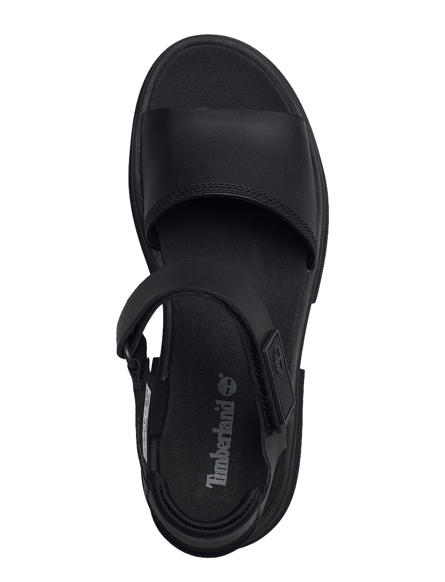 Timberland - Everleigh BACKSTRAP SANDAL BLACK - basutės ant platformos - black - 3
