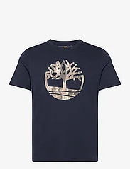 Timberland - KENNEBEC RIVER Camo Tree Logo Short Sleeve Tee DARK SAPPHIRE - alhaisimmat hinnat - dark sapphire - 0