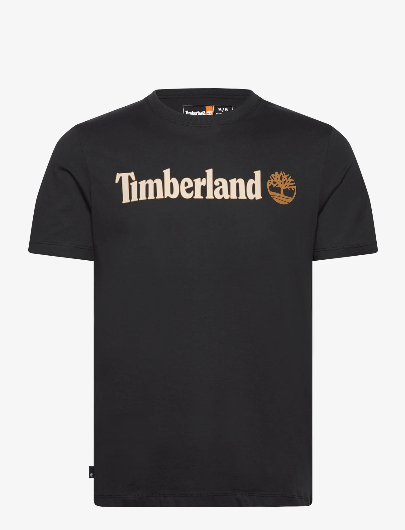 Timberland - KENNEBEC RIVER Linear Logo Short Sleeve Tee BLACK - madalaimad hinnad - black - 0