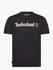 Timberland - KENNEBEC RIVER Linear Logo Short Sleeve Tee BLACK - laveste priser - black - 0