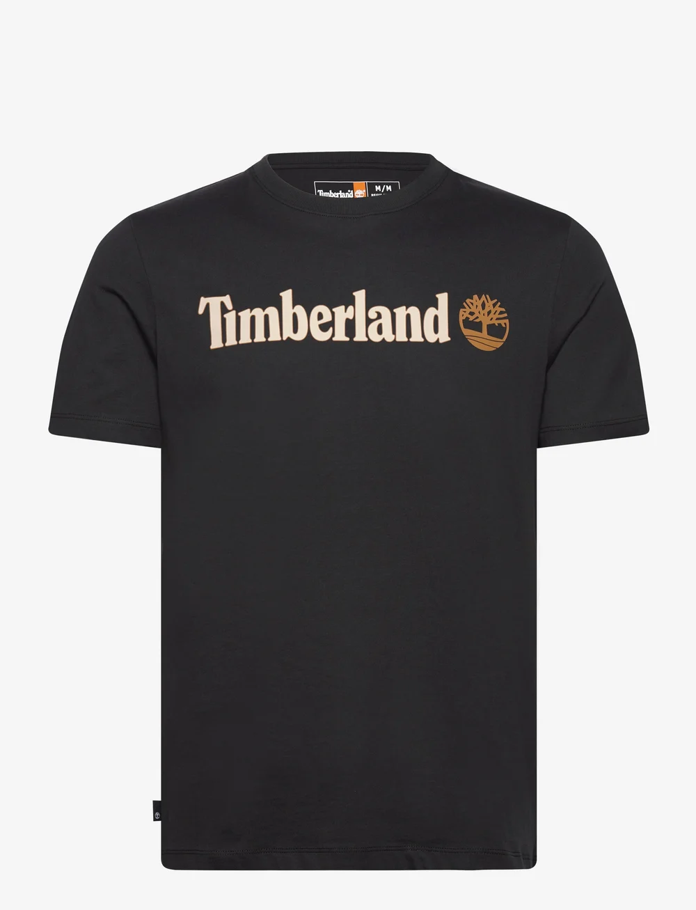 Timberland - Linear Logo Short Sleeve Tee - kortermede t-skjorter - black - 0