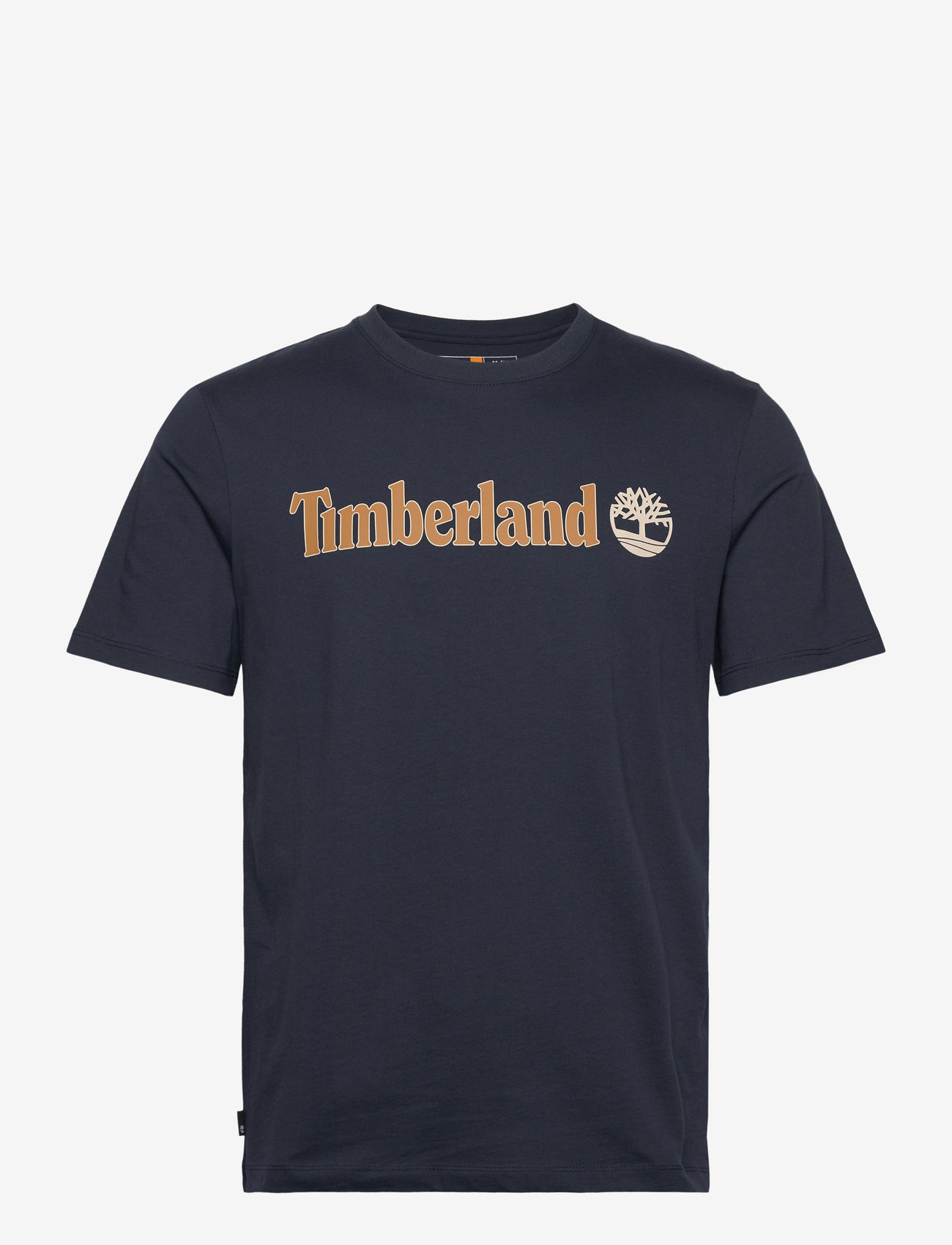 Timberland - KENNEBEC RIVER Linear Logo Short Sleeve Tee DARK SAPPHIRE - kortærmede t-shirts - navy - 0