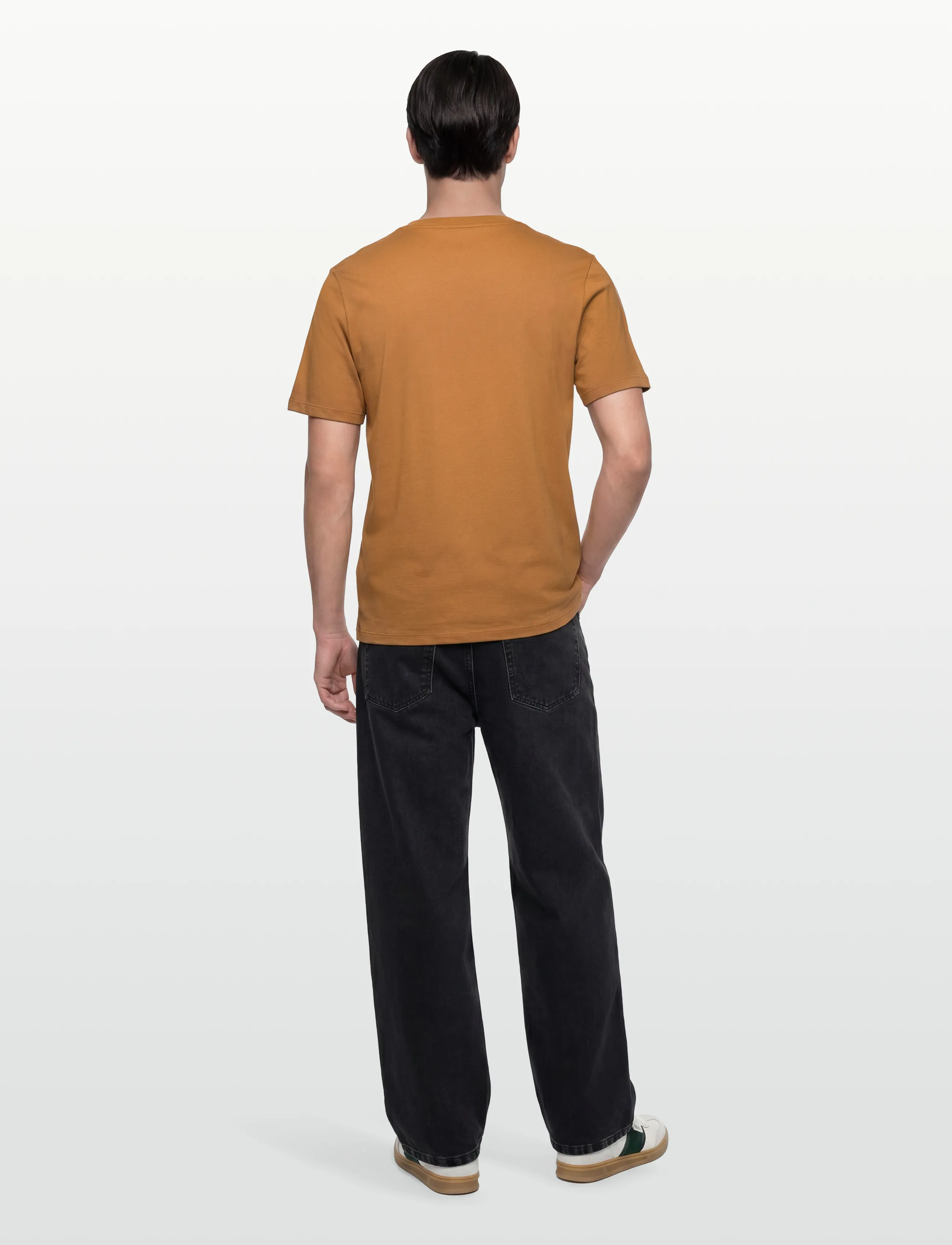 Timberland - Linear Logo Short Sleeve Tee - lühikeste varrukatega t-särgid - medium brown - 4