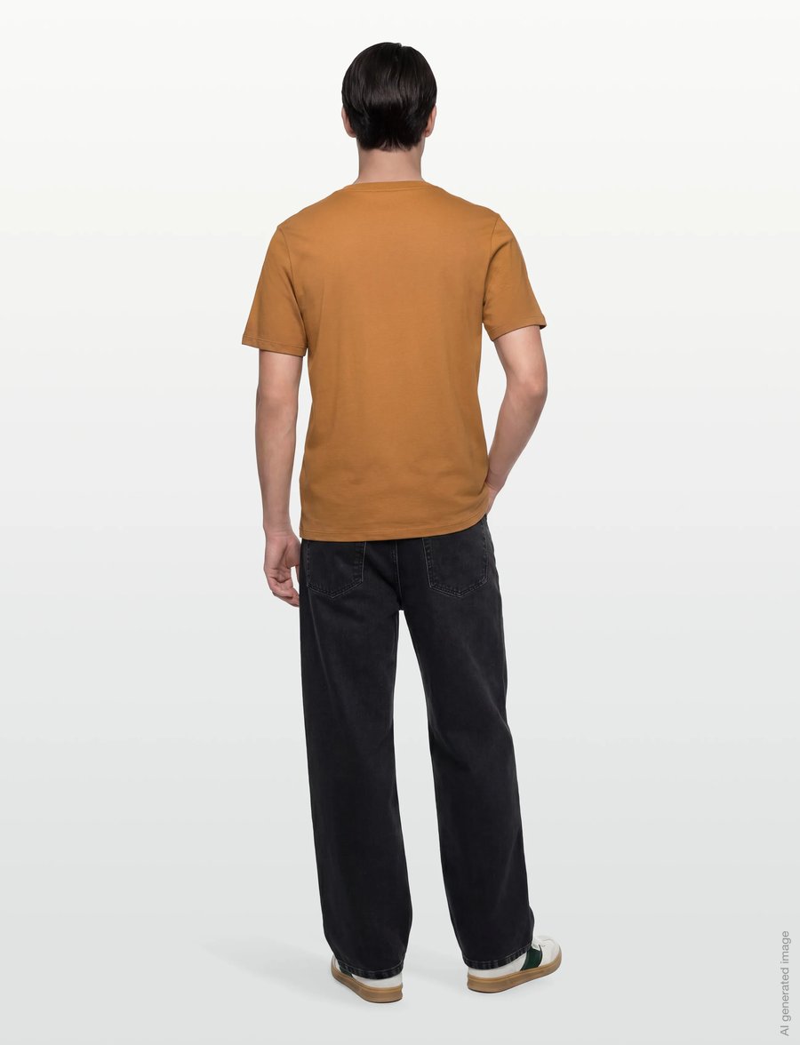 Timberland - Linear Logo Short Sleeve Tee - kurzärmelig - medium brown - 4