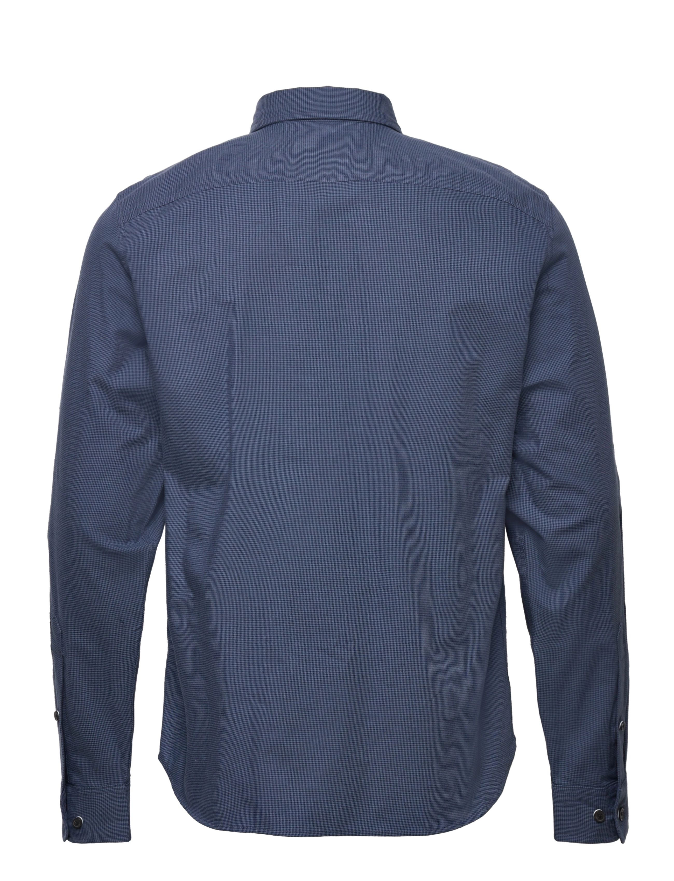 Timberland - LS Subtle Check Lightweight Flannel Shirt - Slim Fit - dark sapphire yd - 1