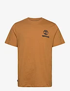 Short Sleeve Back Logo Graphic Tee WHEAT BOOT - WHEAT BOOT