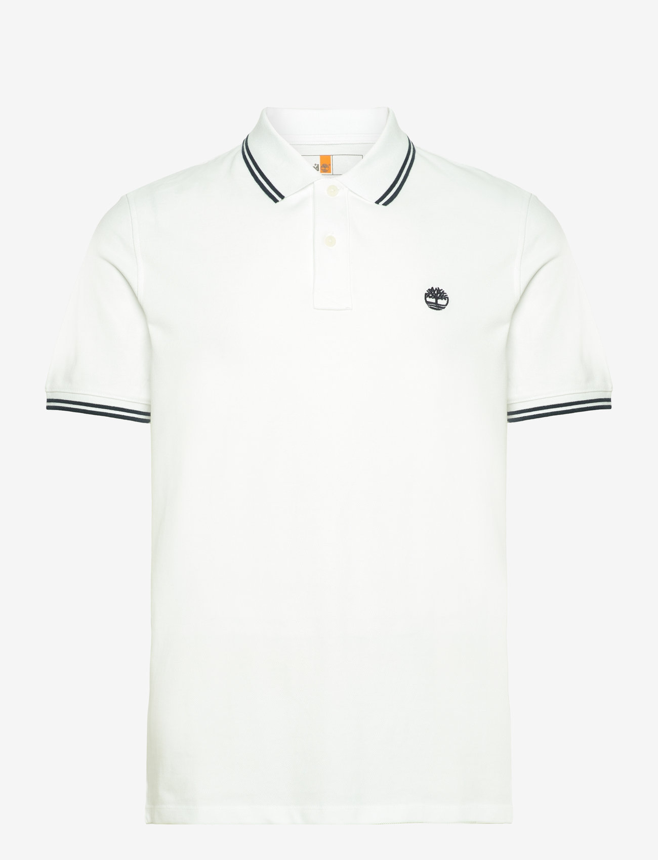 Timberland - Tipped Pique Short Sleeve Polo - kortærmede poloer - white - 0