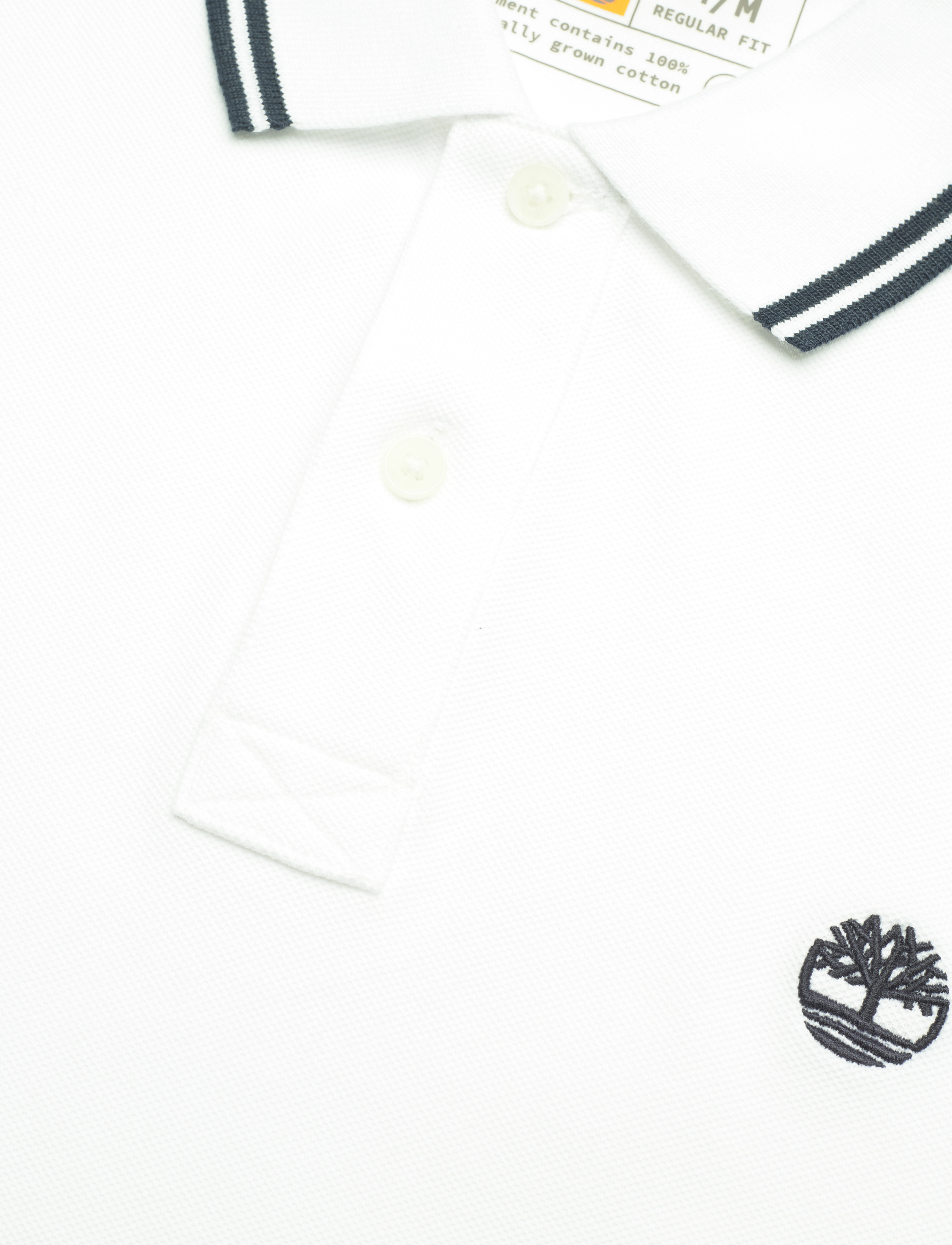 Timberland - Tipped Pique Short Sleeve Polo - white - 2