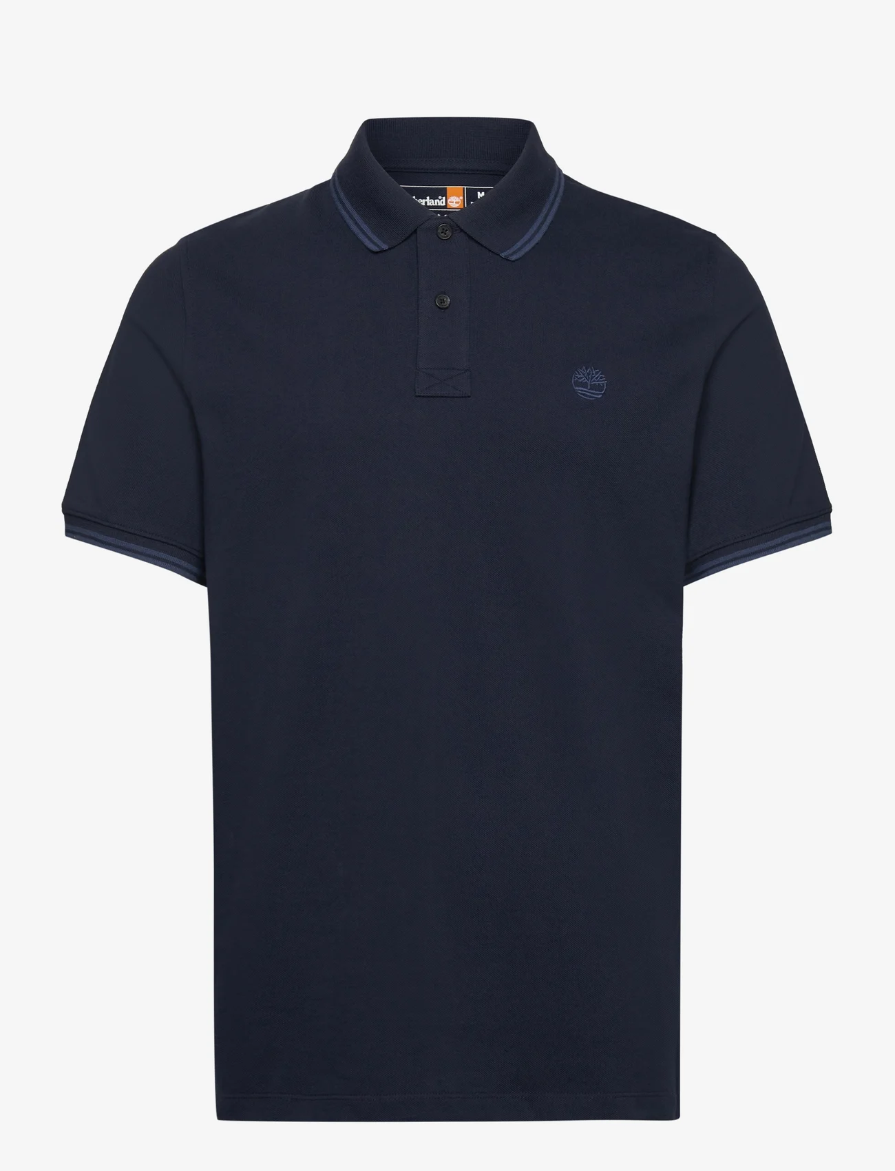 Timberland - MILLERS RIVER Tipped Pique Short Sleeve Polo DARK SAPPHIRE - short-sleeved polos - dark sapphire - 0
