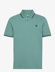 Timberland - MILLERS RIVER Tipped Pique Short Sleeve Polo SEA PINE - short-sleeved polos - sea pine - 0