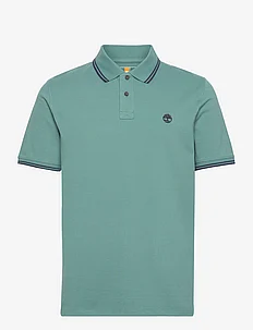 MILLERS RIVER Tipped Pique Short Sleeve Polo SEA PINE, Timberland