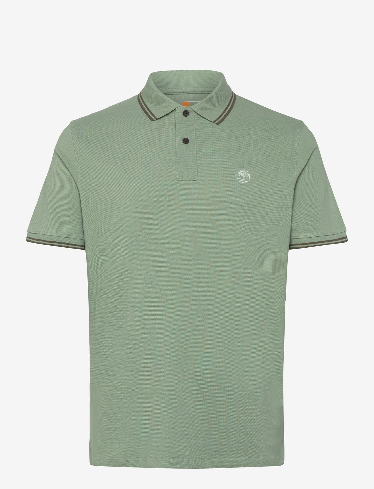 Timberland - Tipped Pique Short Sleeve Polo - kortärmade pikéer - pro green bay - 0