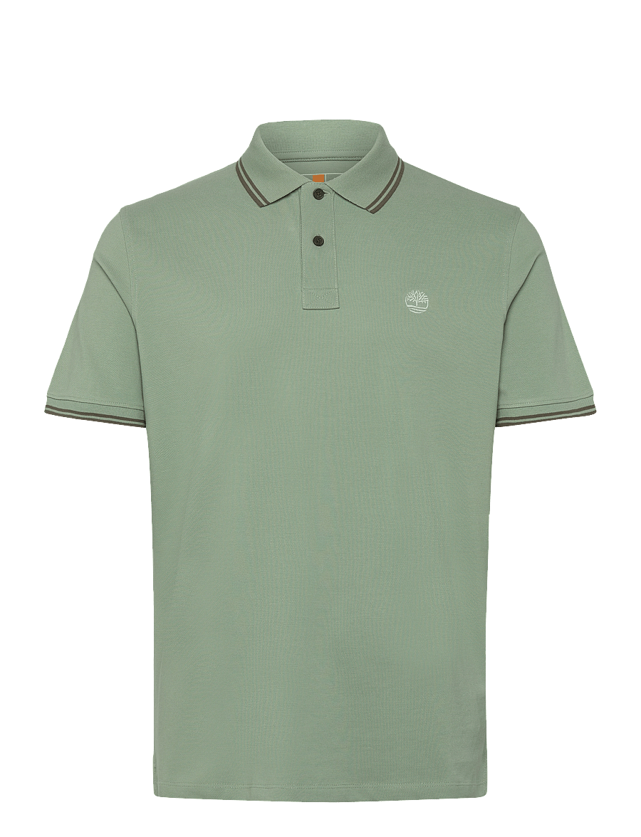 Timberland - Tipped Pique Short Sleeve Polo - pro green bay - 0