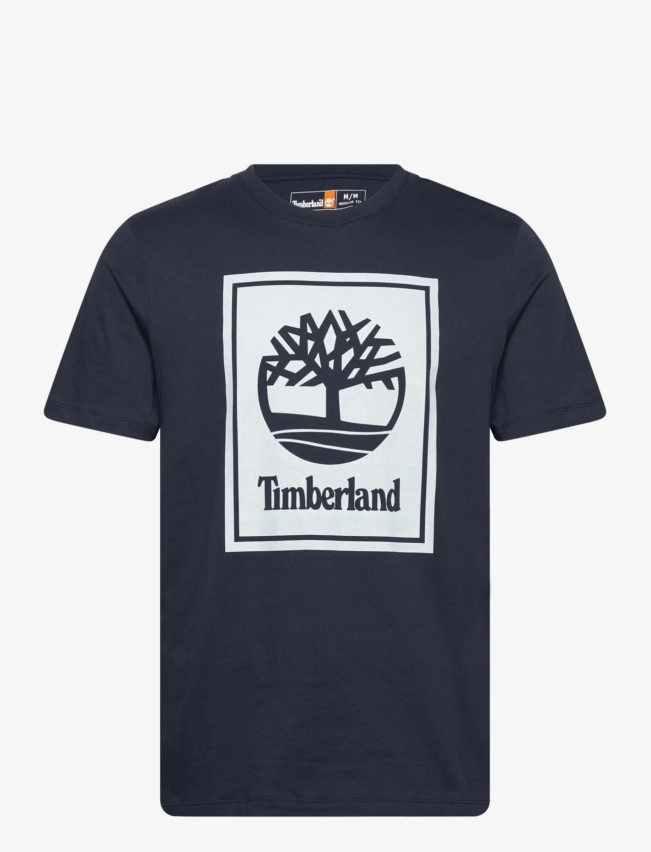 Timberland - STACK LOGO Short Sleeve Tee DARK SAPPHIRE - laveste priser - dark sapphire - 0
