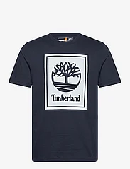 Timberland - STACK LOGO Short Sleeve Tee DARK SAPPHIRE - die niedrigsten preise - dark sapphire - 0