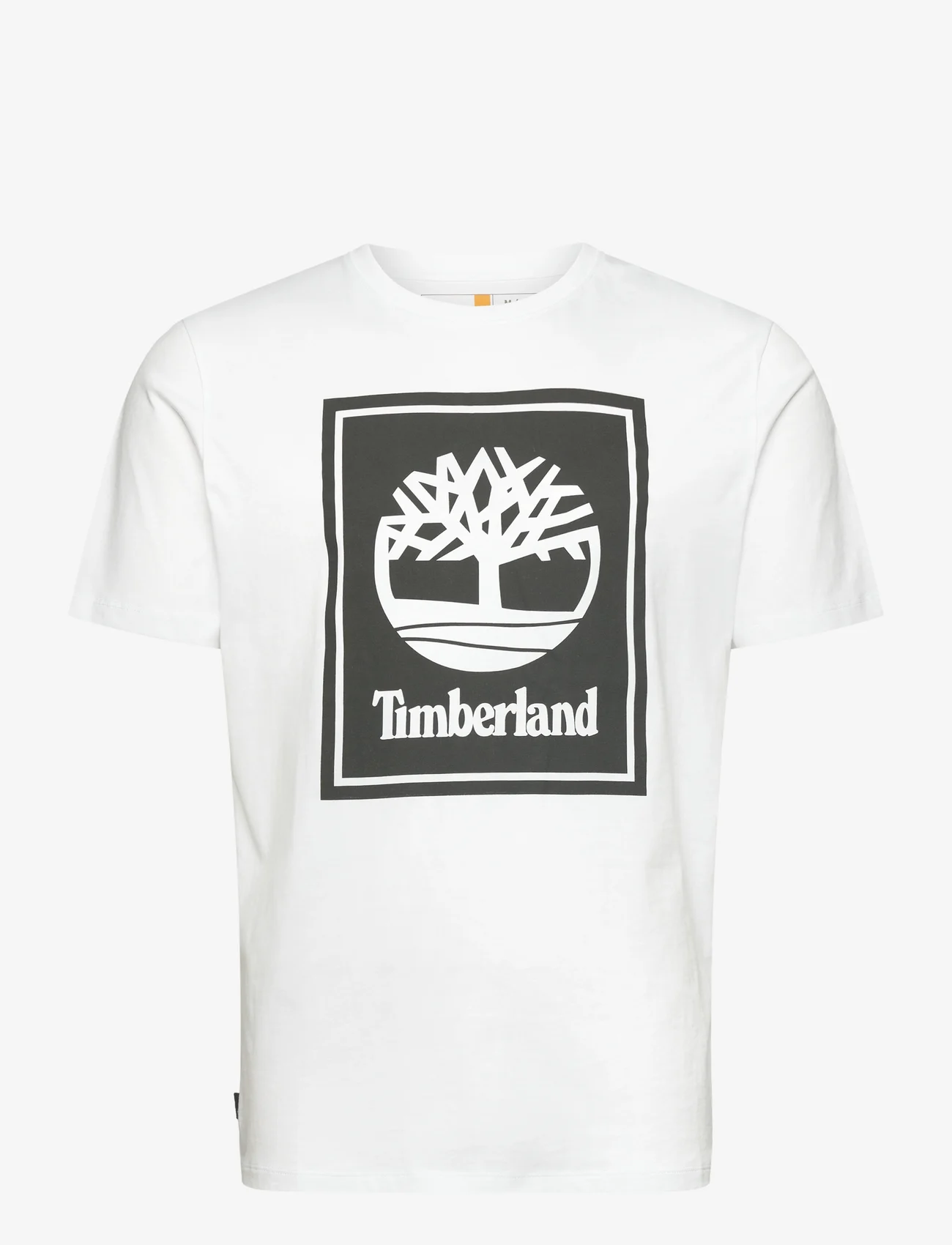 Timberland - STACK LOGO Short Sleeve Tee WHITE/BLACK - laveste priser - white/black - 0