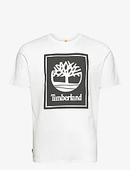 Timberland - STACK LOGO Short Sleeve Tee WHITE/BLACK - die niedrigsten preise - white/black - 0