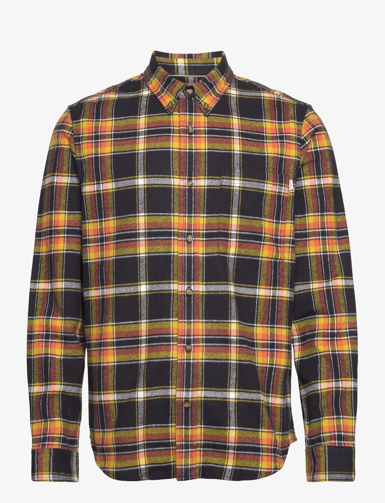 Timberland - LS Heavy flannel Plaid shirt - ternede skjorter - black yd - 0