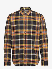 Timberland - LS Heavy flannel Plaid shirt - ternede skjorter - black yd - 0